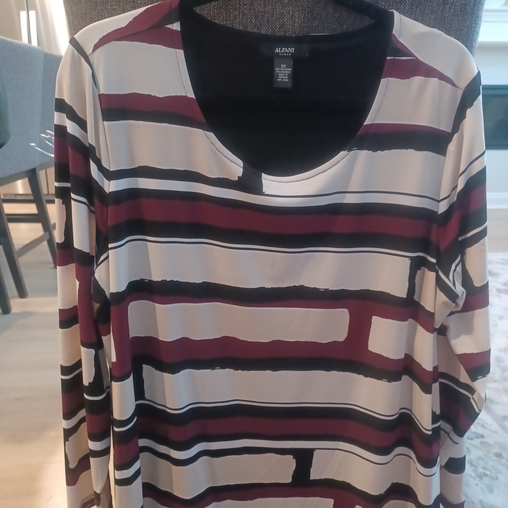 Alfani Black Long Sleeve Top